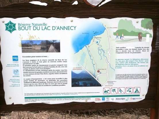 réserve naturelle du bout du lac d'annecy